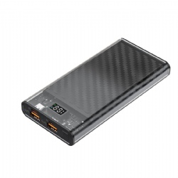 10000mAh 22.5W PD20W Transparent power bank large capacity super fast flash quick  charging mobile power supply