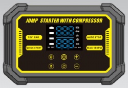 Car Jump Starter with Compressor 22200mWh/29600mWh