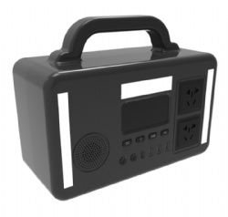 300W 12.8V 15Ah 192Wh Outdoor Portable Power Station Pure Sine Wave AC 110V 220V DC 12V Stridor AC version with Bluetooth speaker